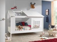 Hausbett Baumhaus 90x200 cm Wei&szlig;