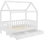 KINDERBETT Marli wei&szlig; 90x200 cm mit Bettkasten