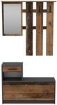 Garderobe ''Tamina'', Anthrazit/Dunkelbraun