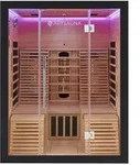 INFRAROTKABINE Helsinki 150 schwarz mit Dual Technologie & LED