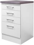 Schubkastenunterschrank Wei&szlig;