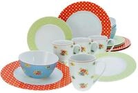 Kombiservice Multicolor, 16-teilig