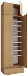 Schuhschrank Lona XXL ca.70x240x39cm Buchefarben