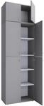 Schuhschrank Lona XXL ca.70x223x39cm Grau
