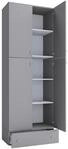 Schuhschrank Lona XXL ca.70x200x39cm Grau