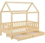 KINDERBETT Marli natur 90x200 cm mit Bettkasten