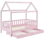 KINDERBETT Marli rosa 90x200 cm mit Bettkasten