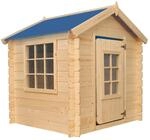 KINDERSPIELHAUS aus Holz - 111x113xH121 cm/0.9 m2 - M570M-1