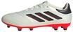 adidas Unisex Copa Pure II League Firm Ground Boots, Ivory / Core Black / Solar Red,