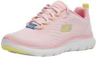 Skechers Damen Flex Appeal 5.0, Pink Mesh/Yellow Trim, 39 EU