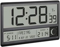 TFA Dostmann Digitale XL Funk Wanduhr, 60.4524.01, mit Sonnenauf- und -untergang,