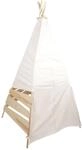 small foot Outdoor Zelt Tipi aus Holz und Zeltstoff, ger&auml;umiges Spielzelt f&uuml;r den