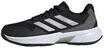 adidas Damen Courtjam Control 3 Tennis Shoes, Core Black/Silver Metallic/Grey Four,