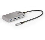 StarTech.com 4-Port USB-C Hub with DP Alt Mode Video Output 4K 60Hz 3x USB-A 1x 100W