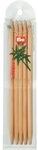Prym 221218 Strumpfstricknadeln, 20 cm, 7,00 mm Strumpfstricknadel, Bambus, Natur, 7