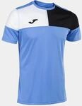 Joma Kurzarmshirt Mann Crew V blau schwarz Weiss