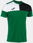 Joma Kurzarmshirt Mann Crew V gr&uuml;n schwarz Weiss