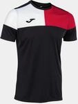 Joma Kurzarmshirt Mann Crew V schwarz rot Weiss
