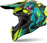 AIROH WRAAAP CYBER YELLOW MATT XXL | Bel&uuml;ftet