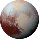 Komar DOT runde und selbstklebende Vlies Fototapete Pluto - &Oslash; Durchmesser 125 cm - 1