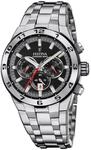 Festina Herren Uhr Analog aus Edelstahl 316L Silber - Quarzwerk - Chronograph -