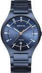 BERING Herren Quarz Uhr | Armbanduhr 39 mm blaues Titangeh&auml;use und blaues