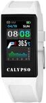 Calypso Smartwatch Herrenuhr Kautschuk Wei&szlig; - IP68 - Musiksteuerung, Schritt- und