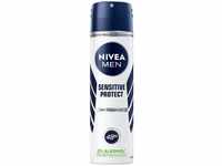 NIVEA MEN Sensitive Protect Deo Spray (150 ml), Anti-Transpirant für...