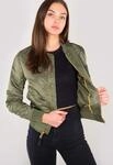 Alpha Industries MA-1 VF LW Wmn Bomberjacke f&uuml;r Damen Sage-Green/Gold