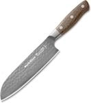 F. DICK Santoku DarkNitro 18 cm - geschmiedet, rostfrei, Klinge extra scharf, 61 HRC,