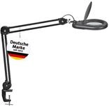 LED-Lupenleuchte MAULviso, Schwarz, Metall, Klemmfu&szlig;, 1, 75-fache Vergr&ouml;&szlig;erung,