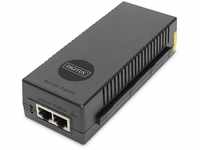 DIGITUS 10 Gigabit Ethernet PoE+ Injector, 802.3at Power Pins:3/6(+), 1/2(-),...