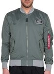Alpha Industries MA-1 TTC Bomberjacke f&uuml;r Herren Vintage Green/Silver