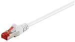 Goobay 92462 CAT 6 Patchkabel, S/FTP (PiMF), Wei&szlig;