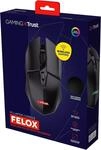 GXTrust Felox Wiederaufladbare Kabellose Gaming Maus mit Mauspad, Schwarz | 80