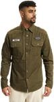Brandit Herren Hemden Luis Vintage Oliv 3XL