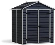 Canopia by Palram Ger&auml;tehaus Garten Skylight 6x5 Ger&auml;teschuppen Metall 185 x 154 cm