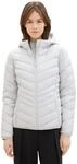 TOM TAILOR Denim Damen Lightweight Steppjacke mit Kapuze 11074 - Silver Grey S