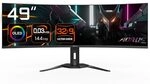 Gigabyte AORUS Gebogener Gaming-Monitor CO49DQ OLED - 5120x1440 (DQHD), 1800R, 144Hz,