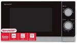 SHARP R200INW Solo-Mikrowelle 20 L 800 W 5 Leistungsstufen Silber