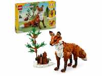 LEGO Creator Waldtiere: Rotfuchs, Tiere-Set mit Fuchs, Eule und Eichhörnchen
