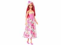 Barbie Royal-Puppe mit fantasievollen Haaren in Blond und Pink, bunten...