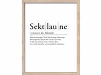 Pro-Art gerahmtes Wandbild Slim Scandic Sektlaune, 42,5x32,5 cm