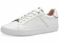 s.Oliver Damen Sneaker flach Leicht Bequem, Weiß (White), 36