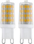 EGLO G9 Stiftsockel LED Lampe 2er-Set, Stiftsockellampe, 2 Steckbirnen, je 3...