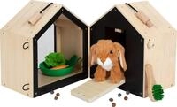 small foot Hasenstall mit Auslauf aus Holz, mit umfangreichem Zubeh&ouml;r,