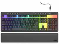 uRage Gaming-Keyboard Exodus 515 Illuminated, transparente Tastatur mit...