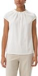 Comma Satinbluse mit Raffung