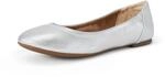 Amazon Essentials Damen Ballerinas Belice Zum Hineinschl&uuml;pfen, Silber, 40 EU