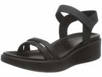 ECCO Damen FLOWT Wedge LX W Heeled Sandal, Black/Black, 36 EU